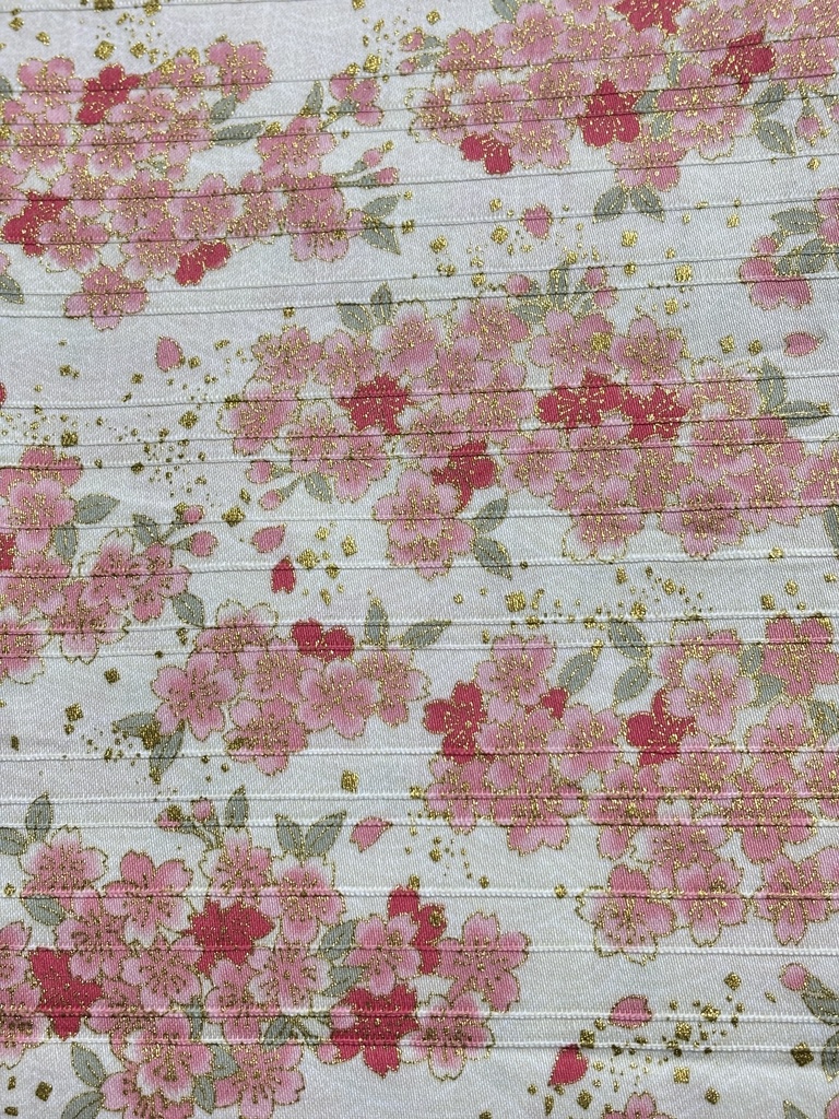 もちもちマスコット2体用ポーチ ホワイト×和柄