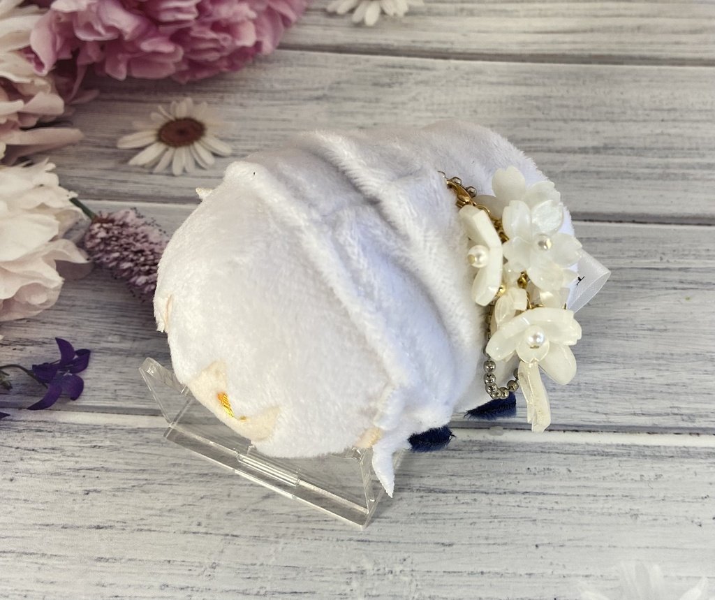 もちもちマスコット用アクセサリー　光沢カラーフラワー