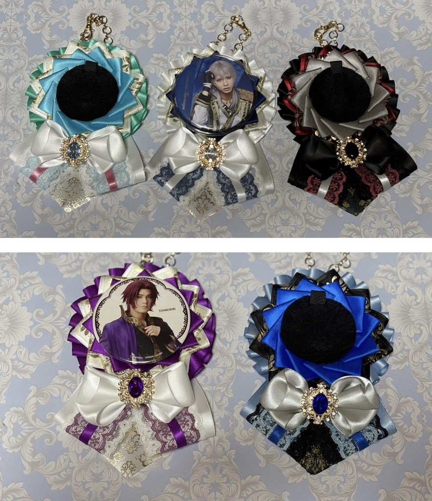 刀剣乱舞　イメージカラーロゼット　バッグチャーム
