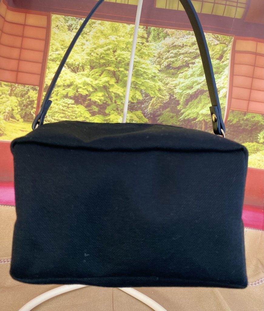 もちもちマスコット2体用ポーチ 無地×和柄猫