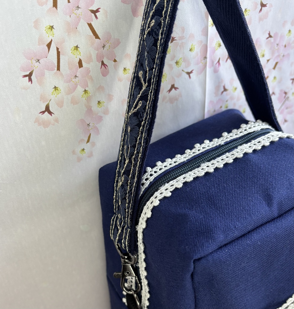 ぬいぐるみ用ポーチ 刺繍リボン 帽子なし