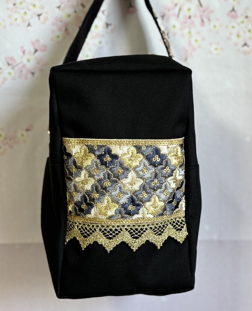 ぬいぐるみ用ポーチ 刺繍リボン 帽子なし