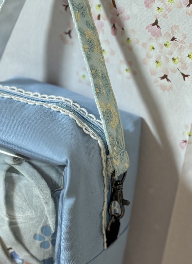 ぬいぐるみ用ポーチ 刺繍リボン 帽子なし