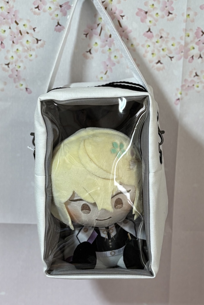 ぬいぐるみ用ポーチ 刺繍リボン 帽子なし