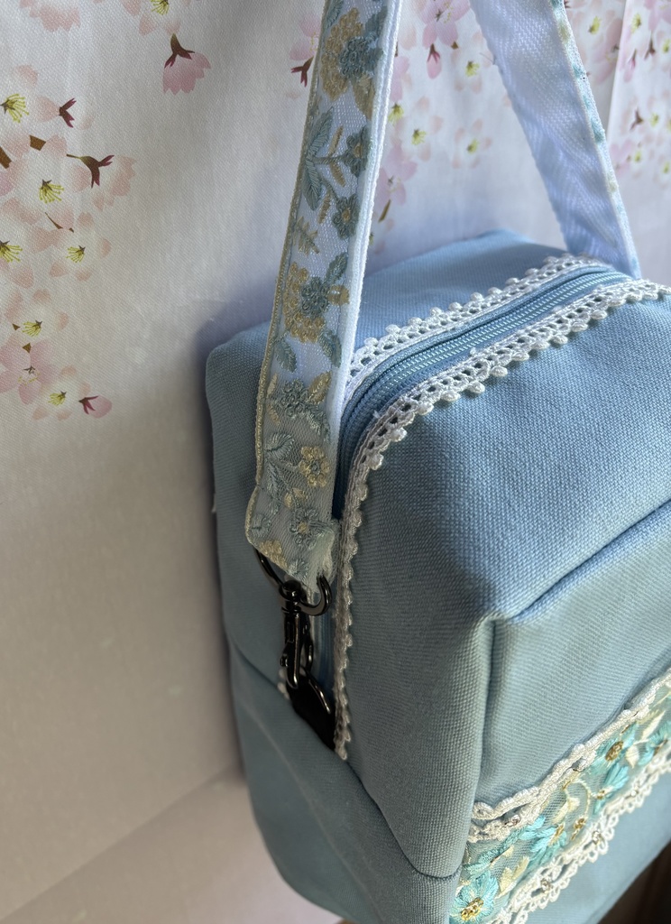 ぬいぐるみ用ポーチ 刺繍リボン 帽子なし