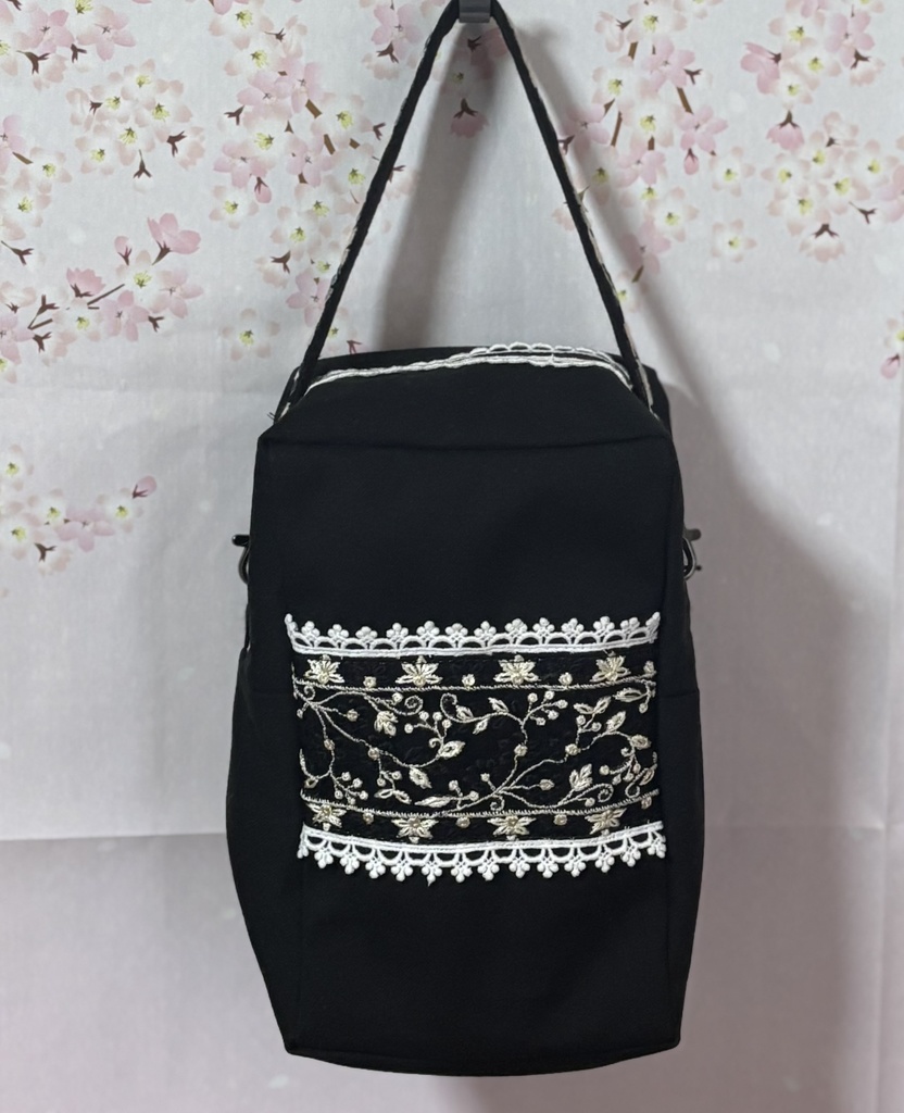 ぬいぐるみ用ポーチ 刺繍リボン 帽子なし