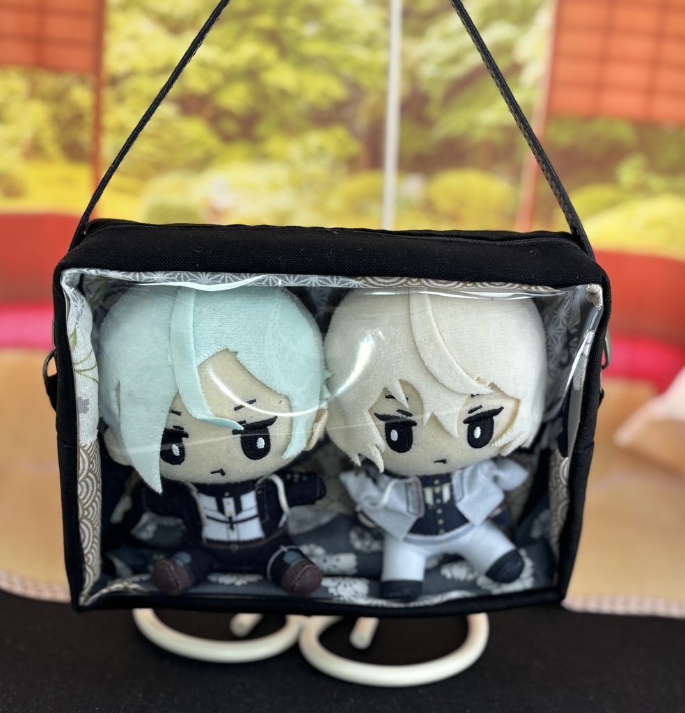 刀剣乱舞 まめマスコット用ポーチ 無地×和柄 2体用