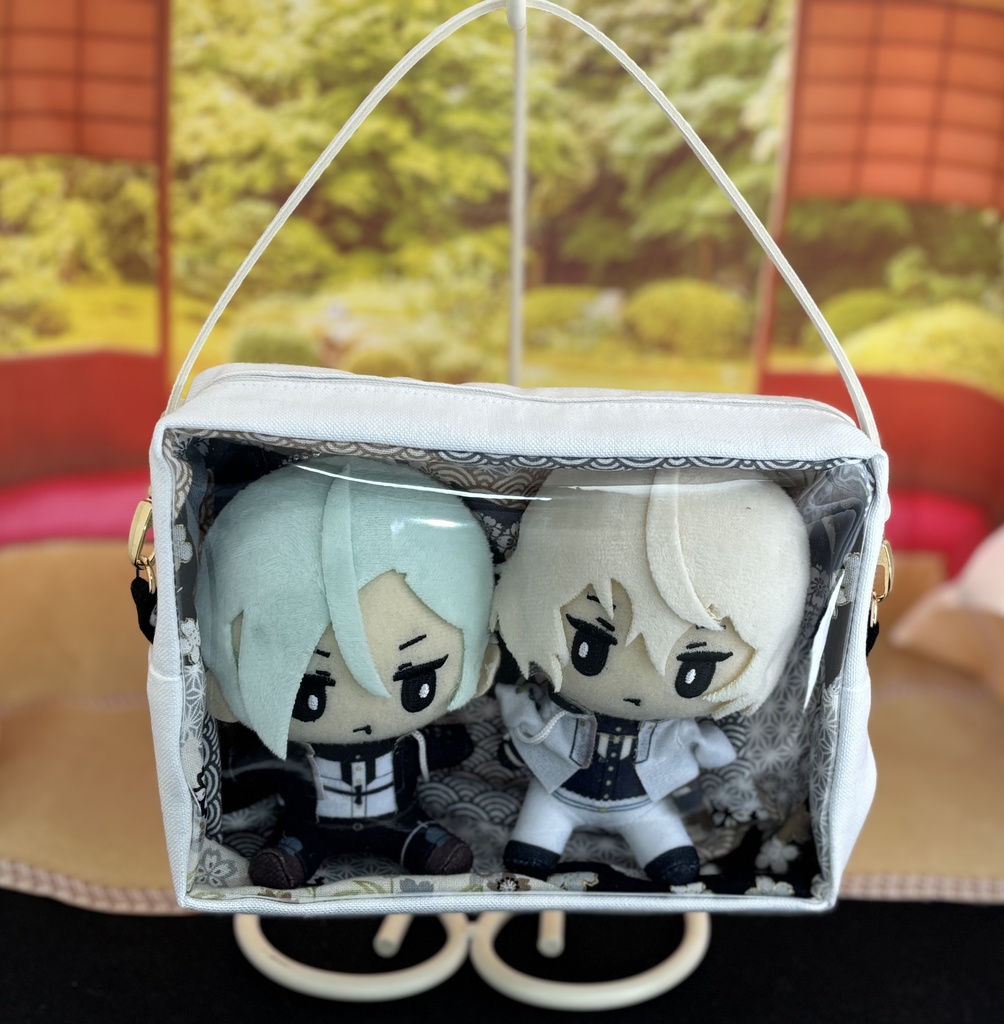 刀剣乱舞 まめマスコット用ポーチ 無地×和柄 2体用