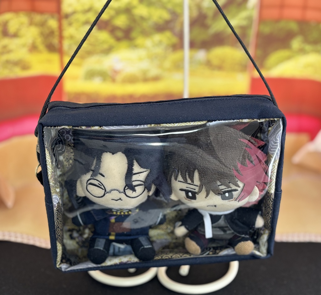 刀剣乱舞 まめマスコット用ポーチ 無地×和柄 2体用