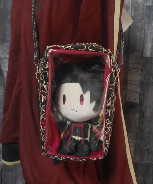 刺繍生地 ぬいぐるみ用ショルダーバッグ