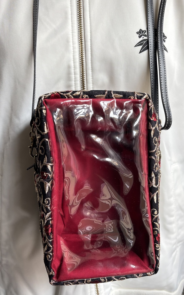 刺繍生地 ぬいぐるみ用ショルダーバッグ O W