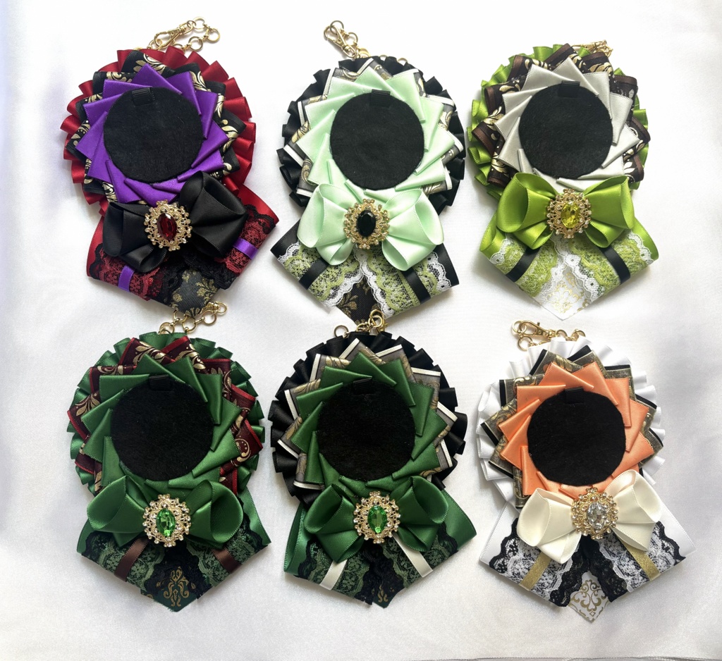 刀剣乱舞　イメージカラーロゼット　バッグチャーム