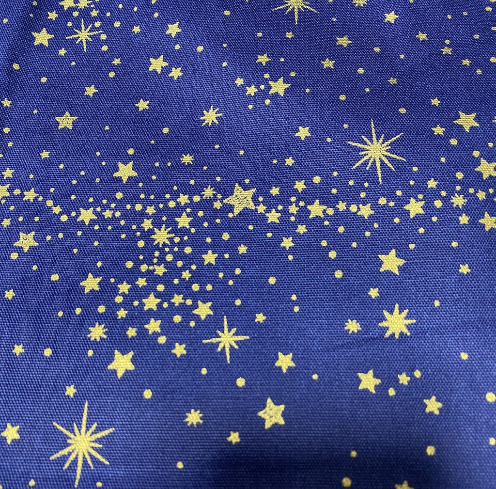 もちもちマスコット4体用ポーチ 無地×星柄