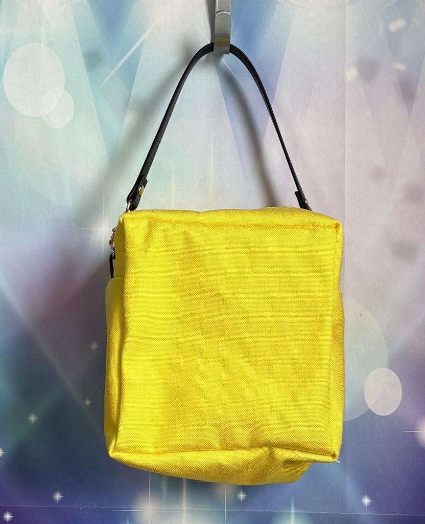 もちもちマスコット4体用ポーチ 無地×星柄