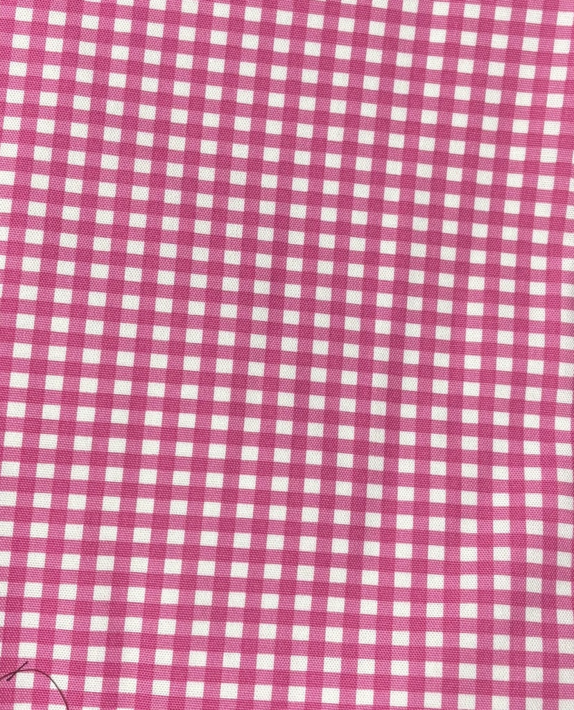 もちもちマスコット4体用ポーチ 無地×チェック柄