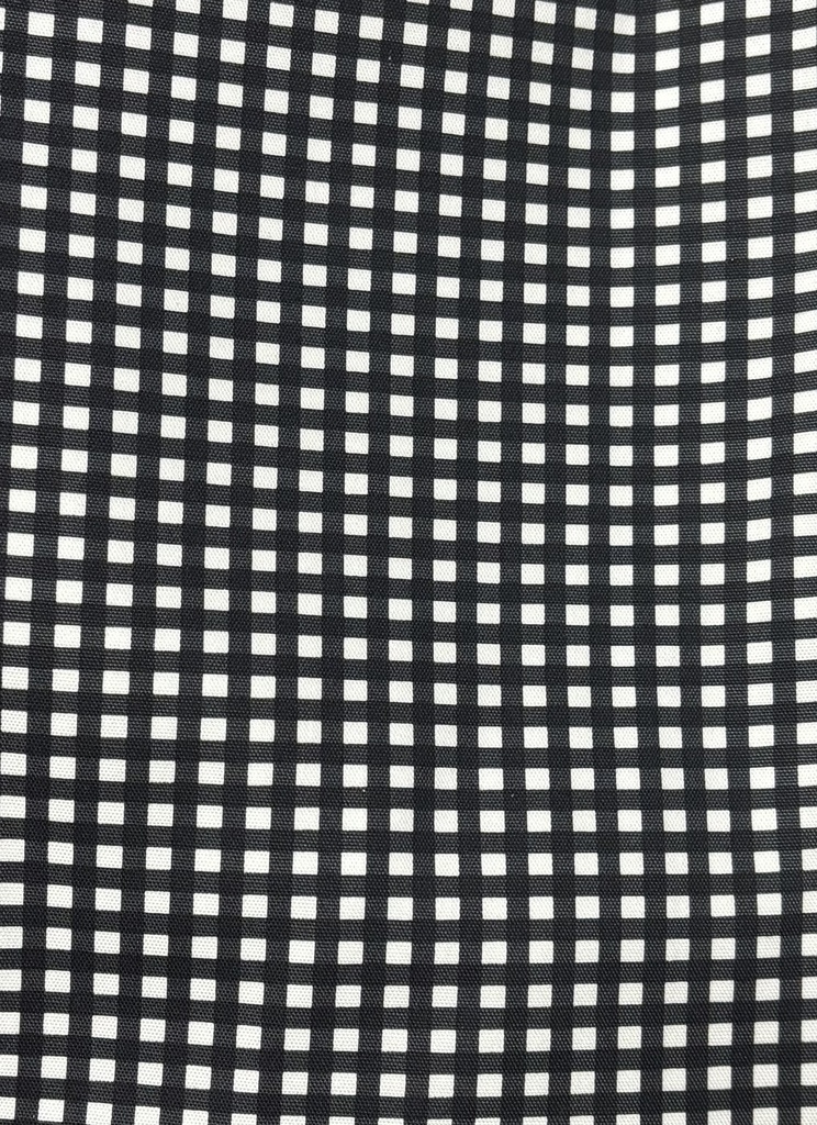 もちもちマスコット4体用ポーチ 無地×チェック柄