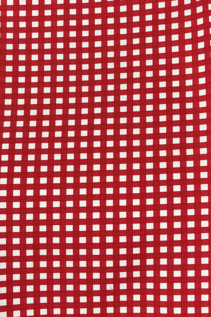 もちもちマスコット4体用ポーチ 無地×チェック柄