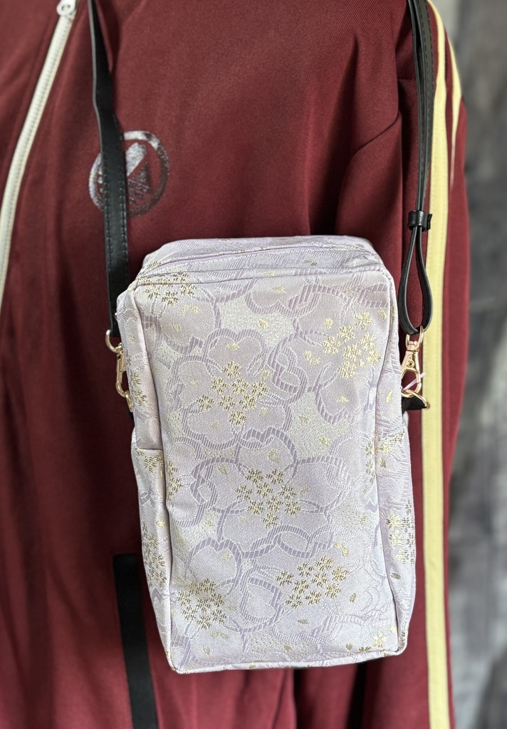 金襴 ぬいぐるみ用ショルダーバッグ 1体用 桜柄