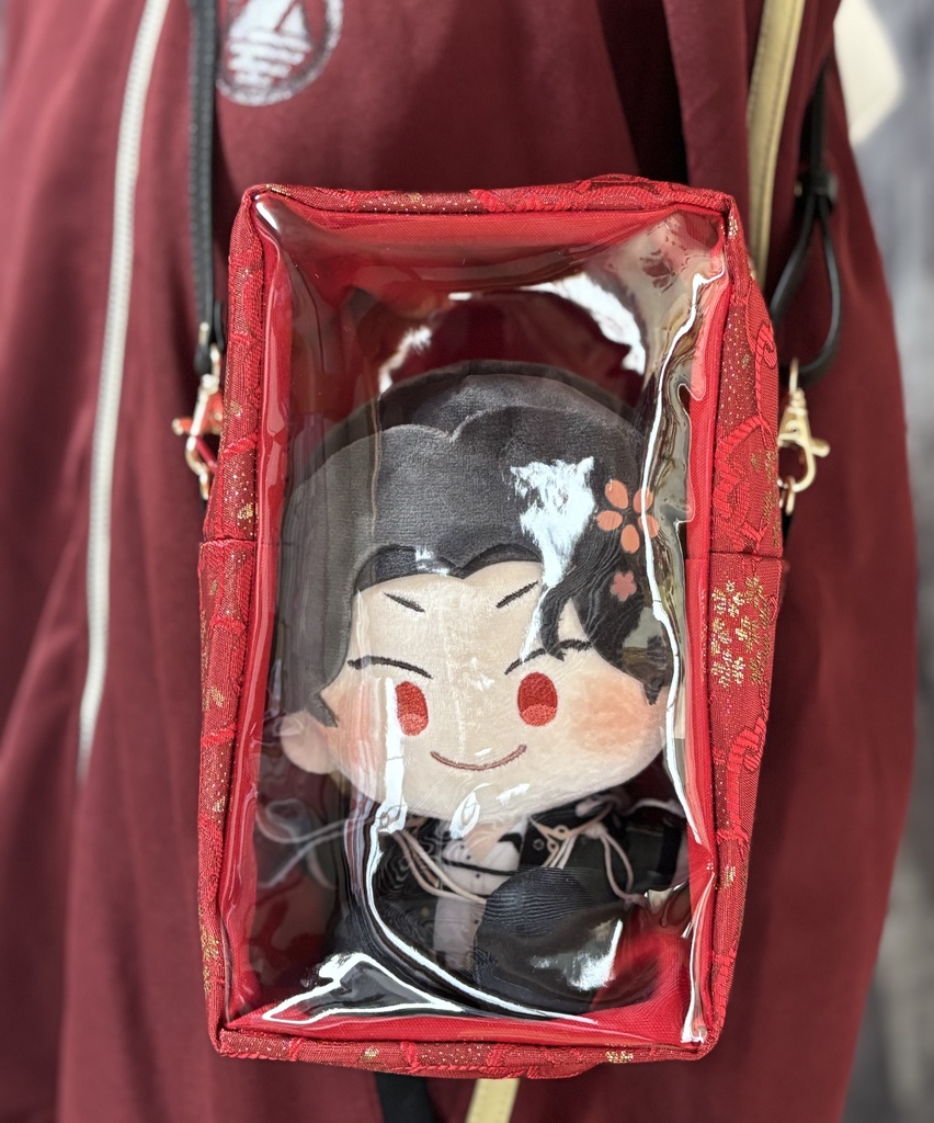 金襴　ぬいぐるみ用ショルダーバッグ　1体用 桜柄