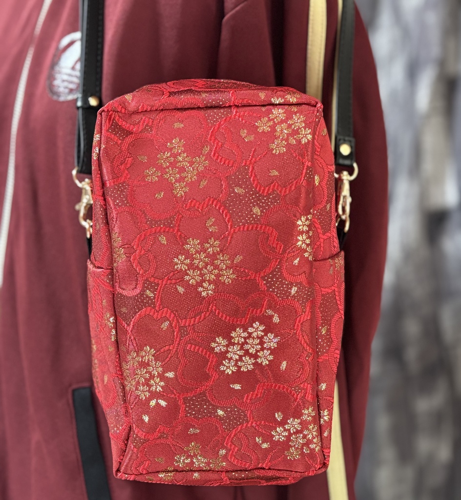 金襴 ぬいぐるみ用ショルダーバッグ 1体用 桜柄