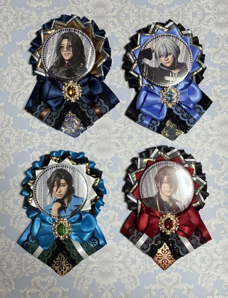 刀剣乱舞　イメージカラーロゼット　バッグチャーム