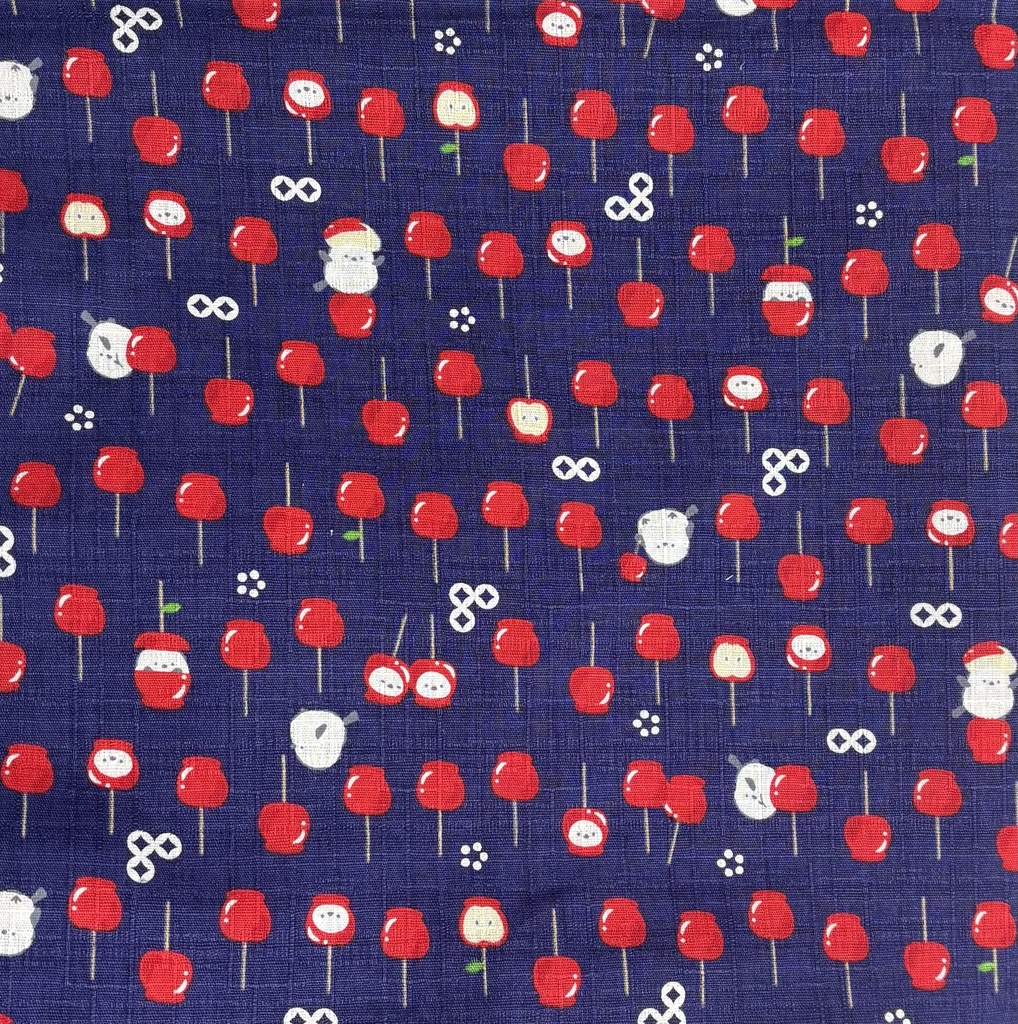 ぬいぐるみ用ポーチ 無地×シマエナガりんご飴