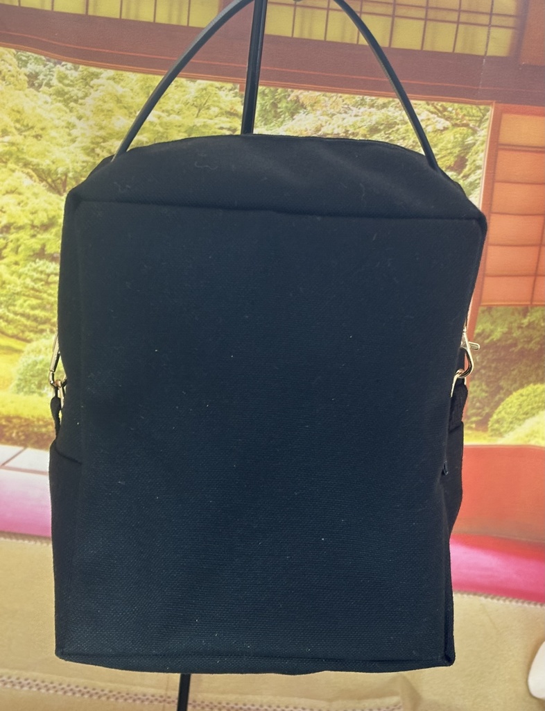 ぬいぐるみ用ポーチ 無地×シマエナガりんご飴