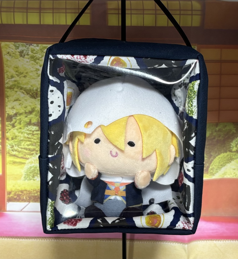 ぬいぐるみ用ポーチ 無地×おにぎり柄 NM