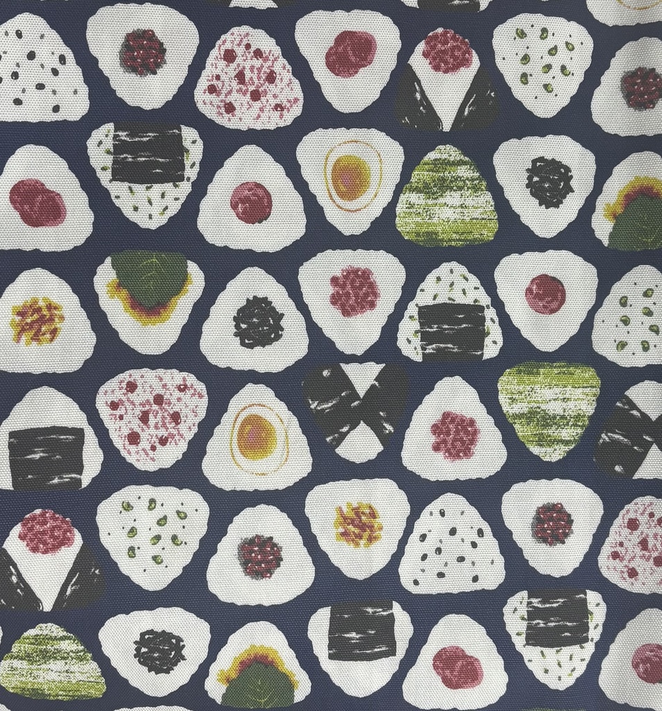 ぬいぐるみ用ポーチ 無地×おにぎり柄