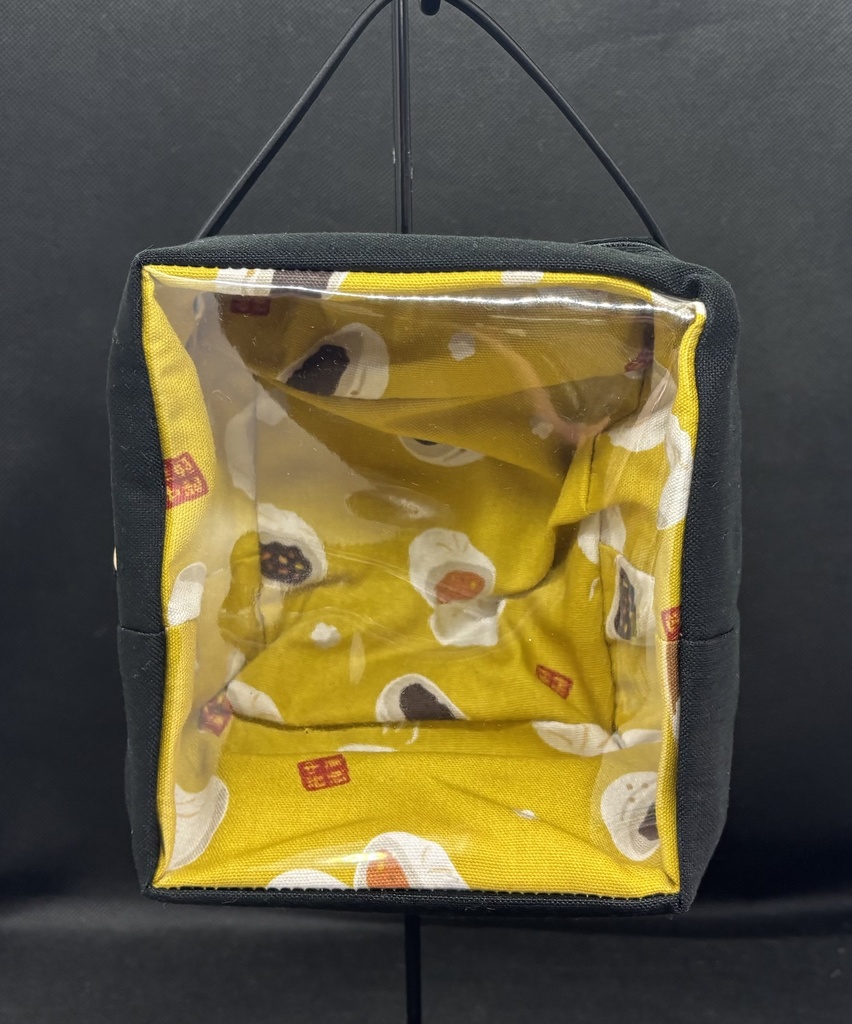 ぬいぐるみ用ポーチ　無地×中華まん柄  NM