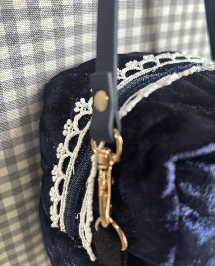 ベロアキルト ぬいぐるみ用ポーチ ちびぐるみ