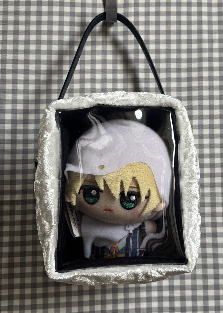 ベロアキルト ぬいぐるみ用ポーチ ちびぐるみ