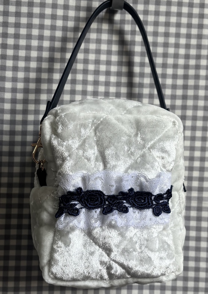 ベロアキルト ぬいぐるみ用ポーチ ちびぐるみ