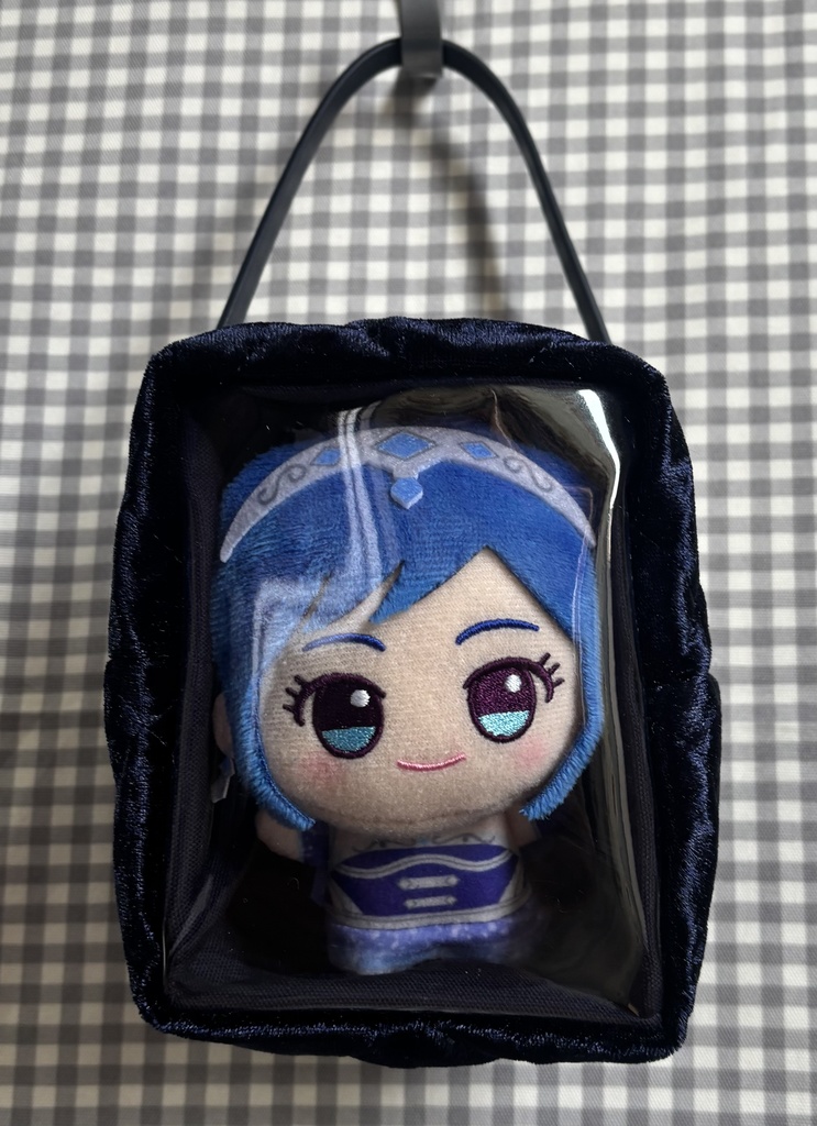 ベロアキルト ぬいぐるみ用ポーチ ちびぐるみ