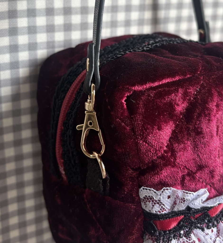 ベロアキルト ぬいぐるみ用ポーチ ちびぐるみ