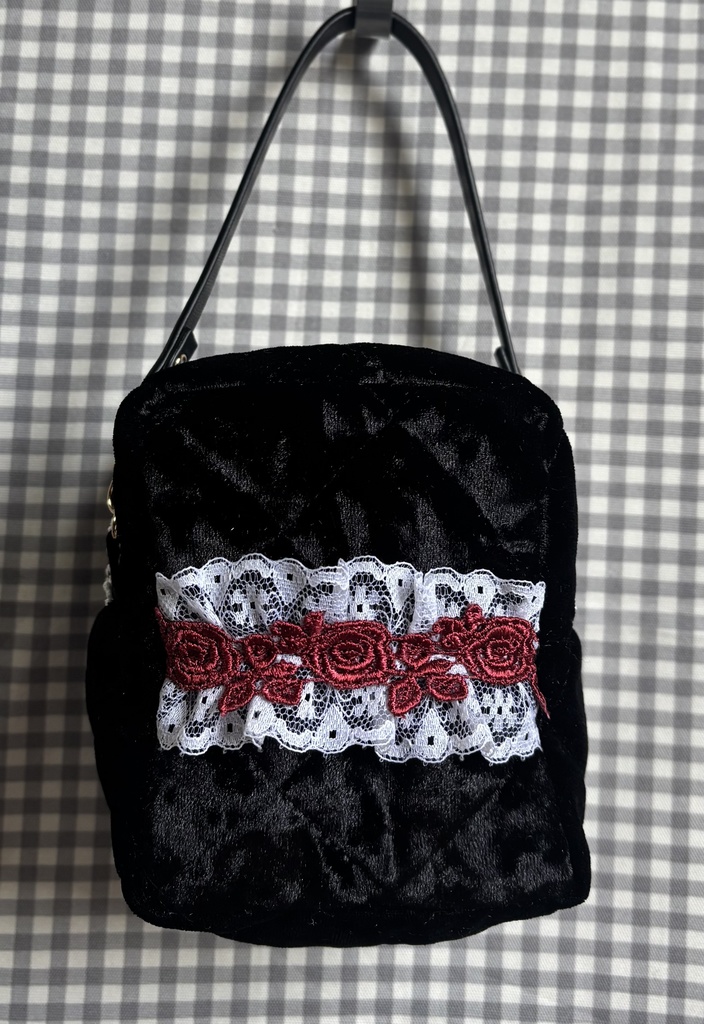 ベロアキルト ぬいぐるみ用ポーチ ちびぐるみ