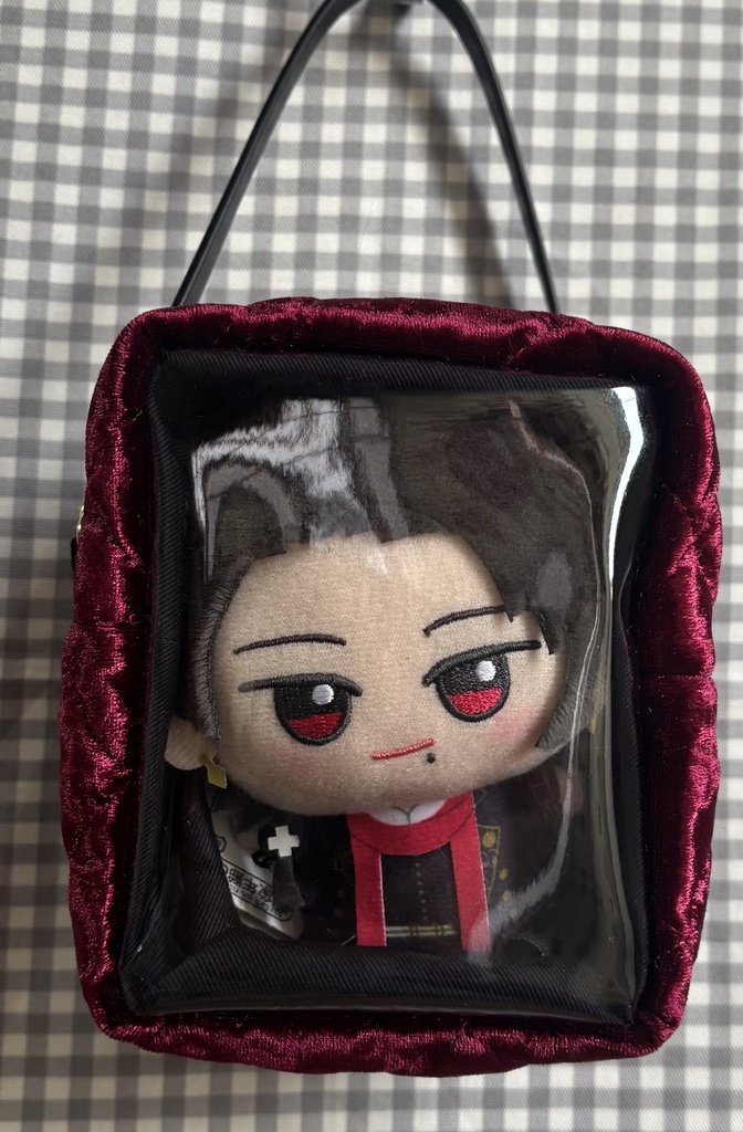 ベロアキルト ぬいぐるみ用ポーチ ちびぐるみ