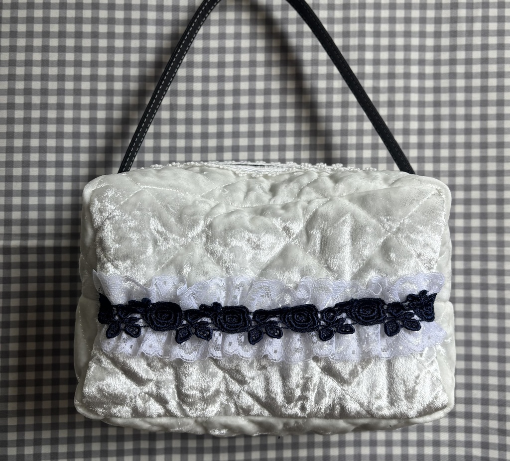 ベロアキルト ぬいぐるみ用ポーチ 2体用 ちびぐるみ