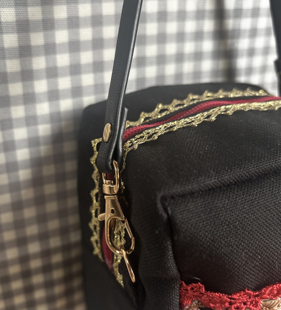 ぬいぐるみ用ポーチ 刺繍リボン ちびぐるみ