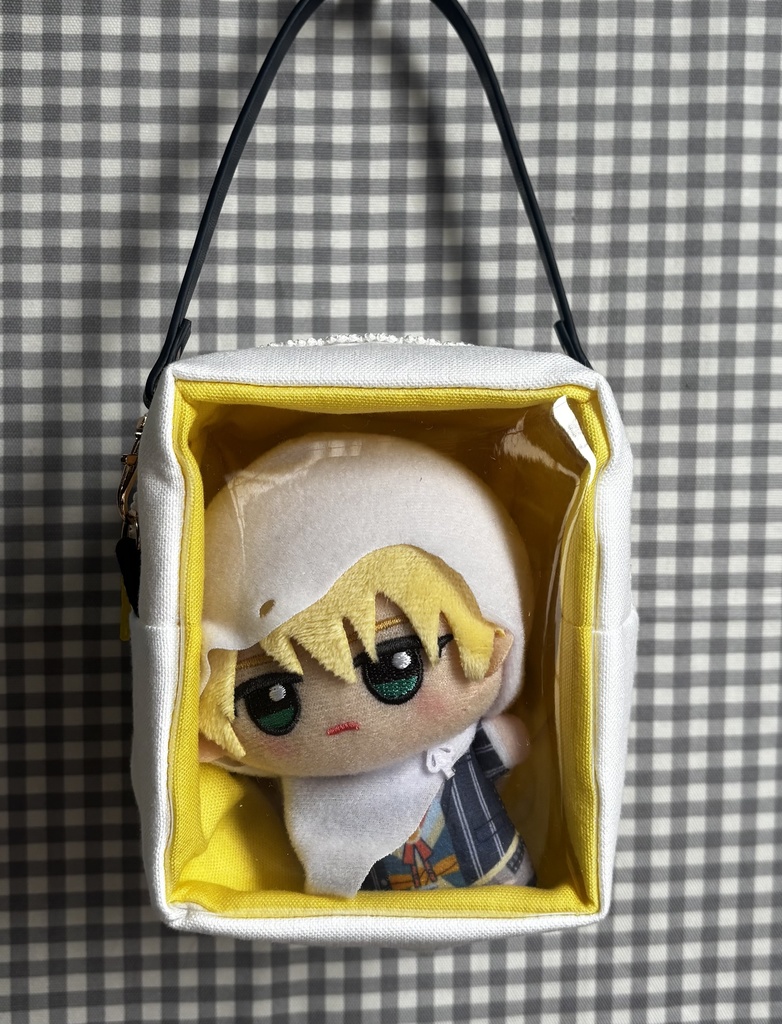 ぬいぐるみ用ポーチ 刺繍リボン ちびぐるみ