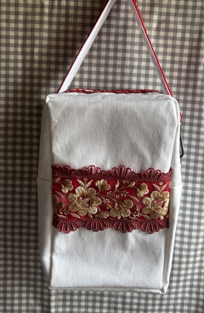 ぬいぐるみ用ポーチ 刺繡リボン 帽子なし2 W O