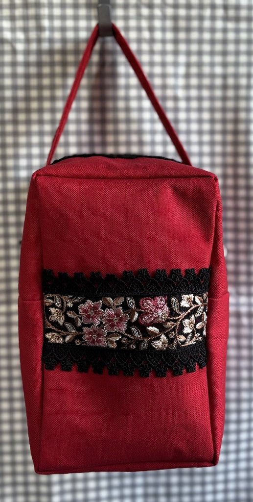 ぬいぐるみ用ポーチ 刺繡リボン 帽子なし2 W O
