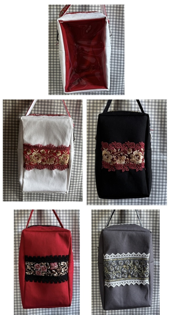 ぬいぐるみ用ポーチ 刺繡リボン 帽子なし2 W O