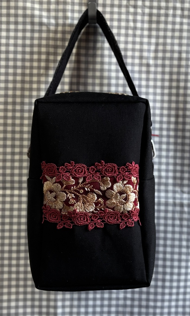 ぬいぐるみ用ポーチ 刺繡リボン 帽子なし2 W O