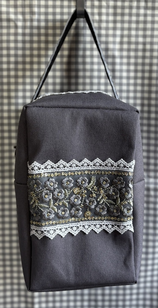 ぬいぐるみ用ポーチ 刺繡リボン 帽子なし2 W O