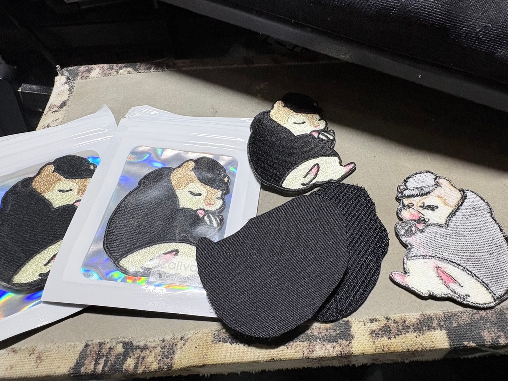 梶ハムちゃんワッペン(おにぎり)