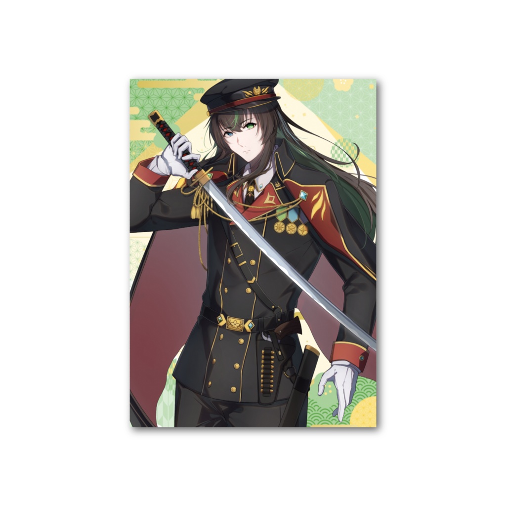 【フォト風カード】囃子祀璃 軍服キービジュアル