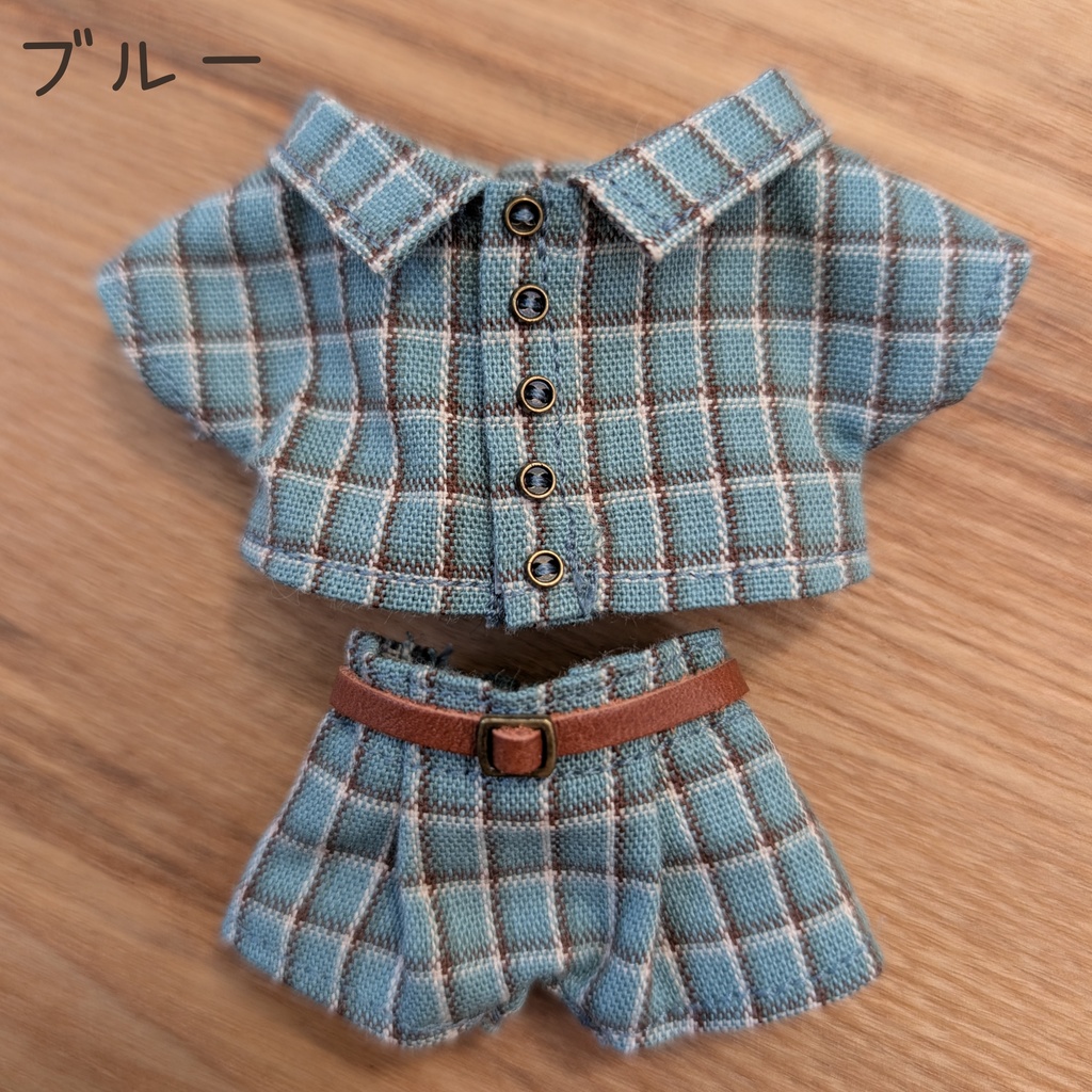 バレンタインちっくなチェックのシャツとパンツ