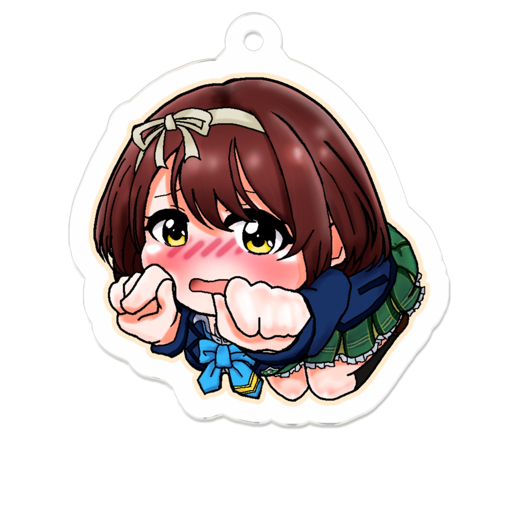 にゃんにゃんアクリルキーホルダー(茉梨)