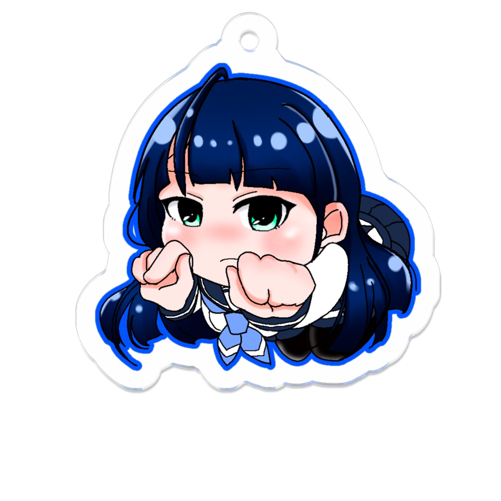 にゃんにゃんアクリルキーホルダー(明日葉)